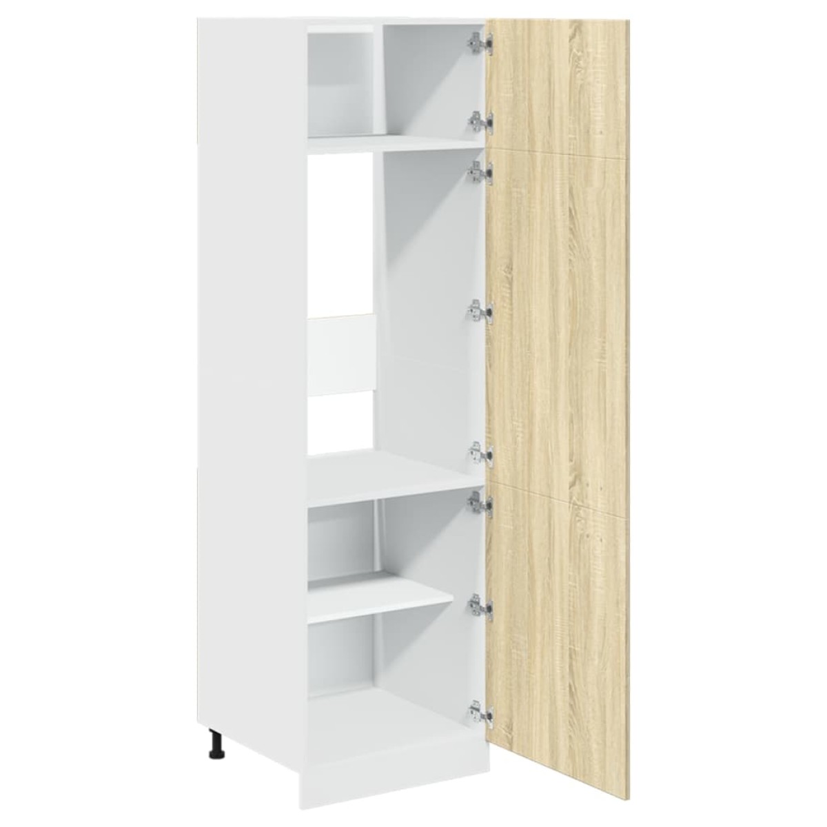 vidaXL Ντουλάπι Ψυγείου "Lyon" Sonoma Δρυς 60x57x207 εκ. από Τεχνητό Ξύλο