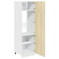 vidaXL Ντουλάπι Ψυγείου "Lyon" Sonoma Δρυς 60x57x207 εκ. από Τεχνητό Ξύλο