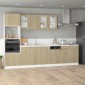 vidaXL Ντουλάπι Μικροκυμάτων "Lyon" Ξύλο Sonoma Δρυς 60x57x207 εκ. από Τεχνητό Ξύλο