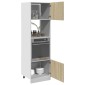 vidaXL Ντουλάπι Μικροκυμάτων "Lyon" Ξύλο Sonoma Δρυς 60x57x207 εκ. από Τεχνητό Ξύλο