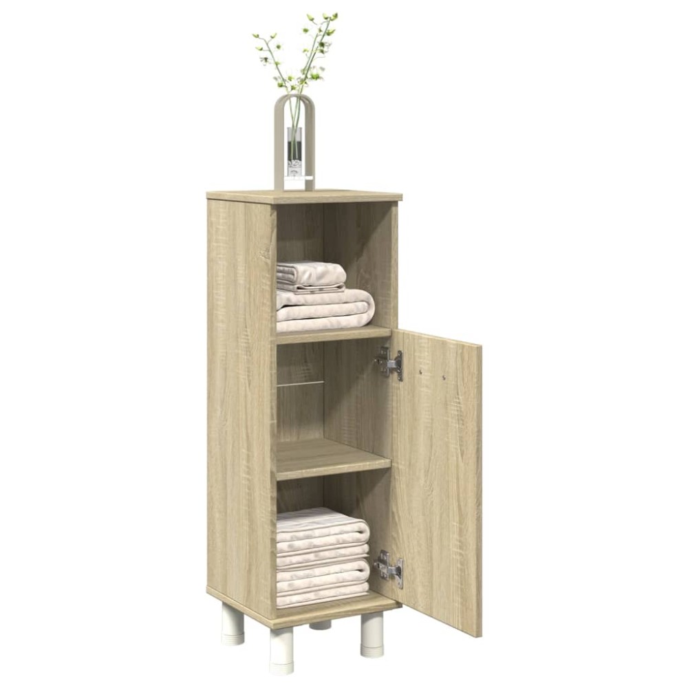 vidaXL Ντουλάπι Μπάνιου Sonoma Δρυς 30,5x30x95 εκ. Επεξεργασμένο Ξύλο