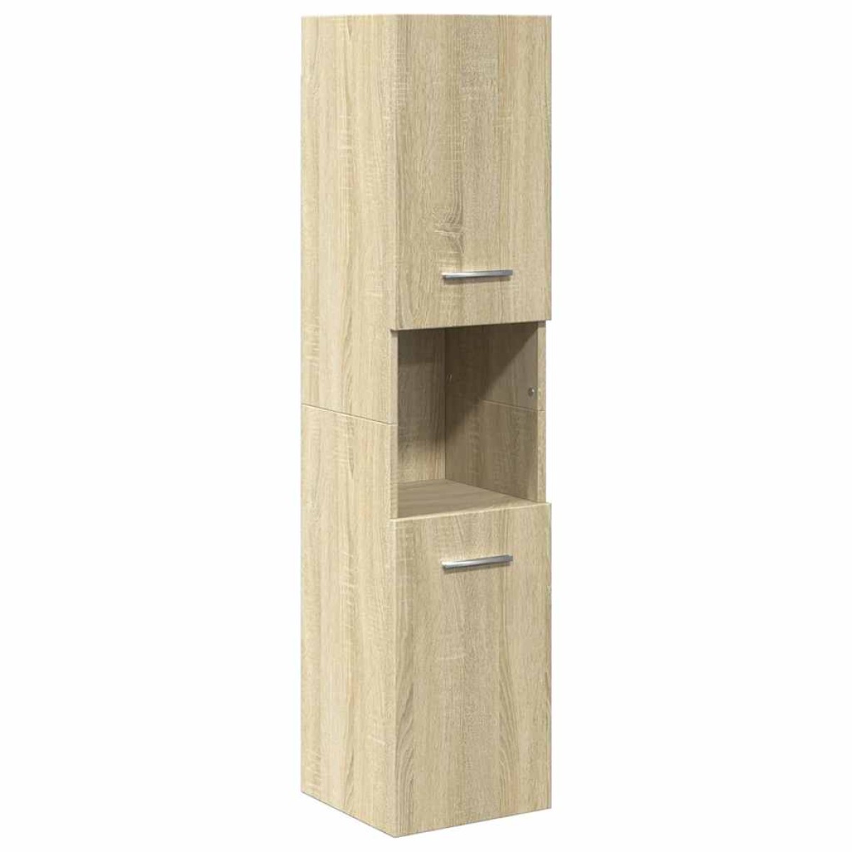 vidaXL Στήλη Μπάνιου Sonoma Δρυς 30 x 30 x 130 εκ. από Επεξ. Ξύλο