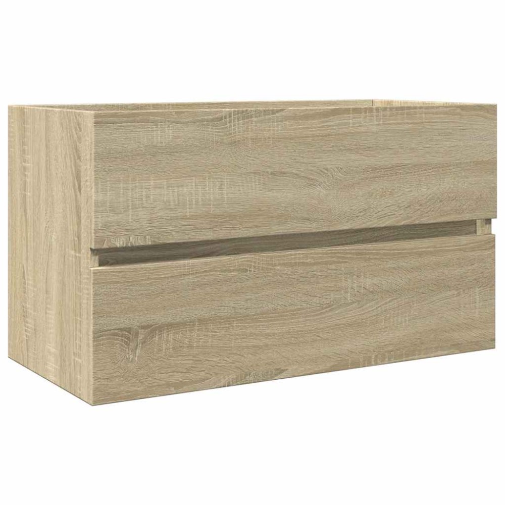 vidaXL Ντουλάπι Νιπτήρα Sonoma Δρυς 80 x 38,5 x 45 εκ. από Επεξ. Ξύλο