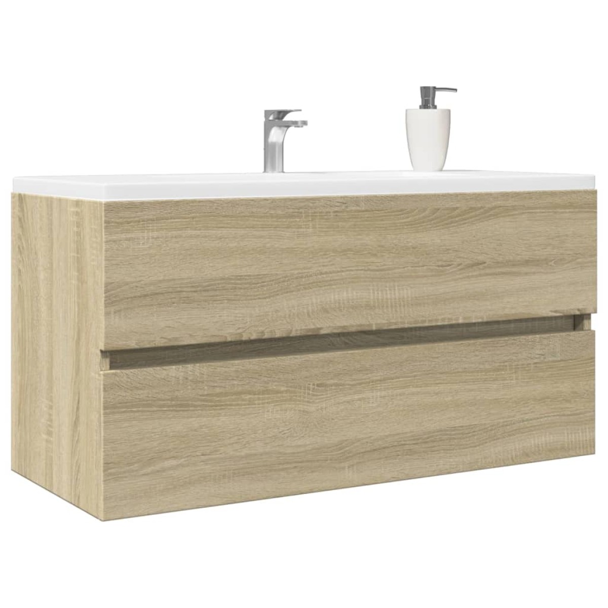 vidaXL Ντουλάπι Νιπτήρα Sonoma Δρυς 90 x 38,5 x 45 εκ. από Επεξ. Ξύλο