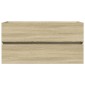 vidaXL Ντουλάπι Νιπτήρα Sonoma Δρυς 90 x 38,5 x 45 εκ. από Επεξ. Ξύλο