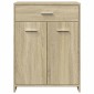 vidaXL Ντουλάπι Μπάνιου Sonoma Δρυς 60 x 33 x 80 εκ. από Επεξ. Ξύλο