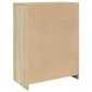 vidaXL Ντουλάπι Μπάνιου Sonoma Δρυς 60 x 33 x 80 εκ. από Επεξ. Ξύλο