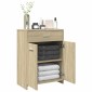 vidaXL Ντουλάπι Μπάνιου Sonoma Δρυς 60 x 33 x 80 εκ. από Επεξ. Ξύλο