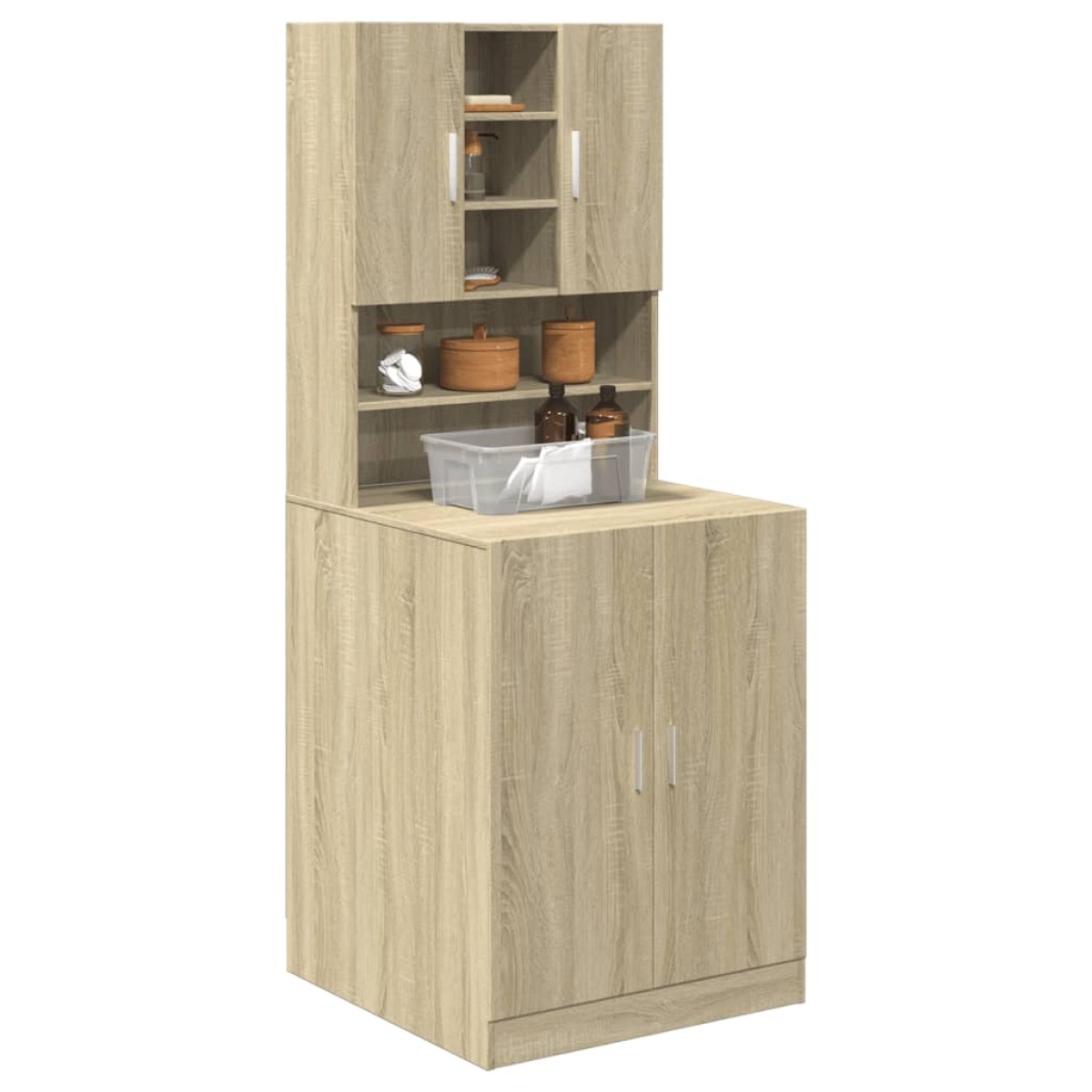 vidaXL Ντουλάπι Πλυντηρίου Sonoma Δρυς 70,5 x 24 x 90 εκ.