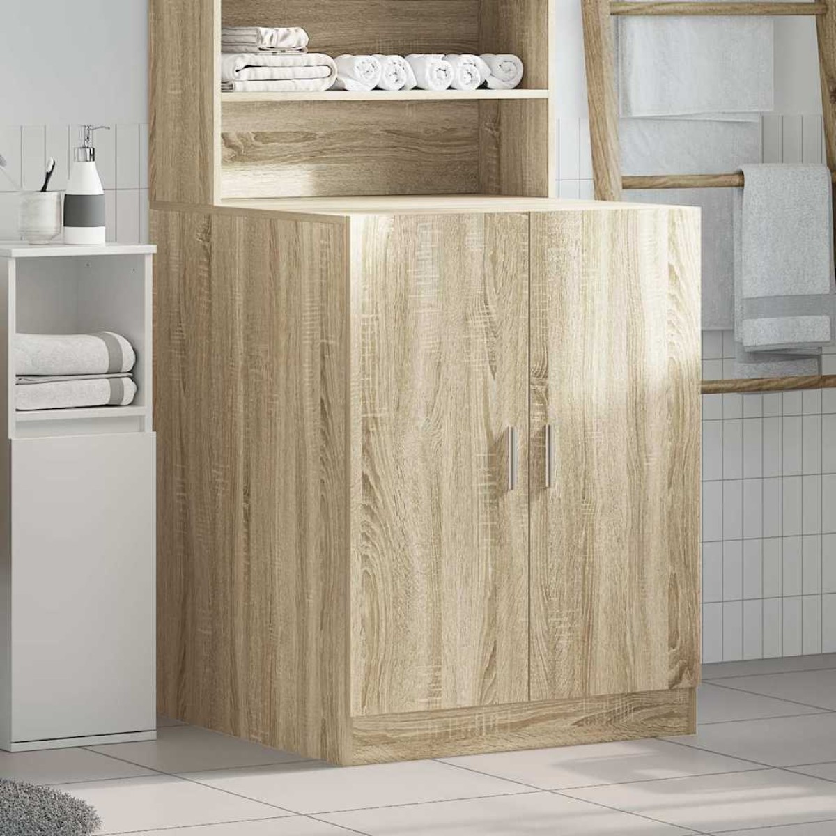 vidaXL Ντουλάπι Πλυντηρίου Sonoma Δρυς 70,5 x 71,5 x 91,5 εκ.