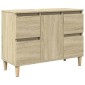 vidaXL Ντουλάπι Νιπτήρα Sonoma Δρυς 80x33x60 εκ. Επεξεργασμένο Ξύλο