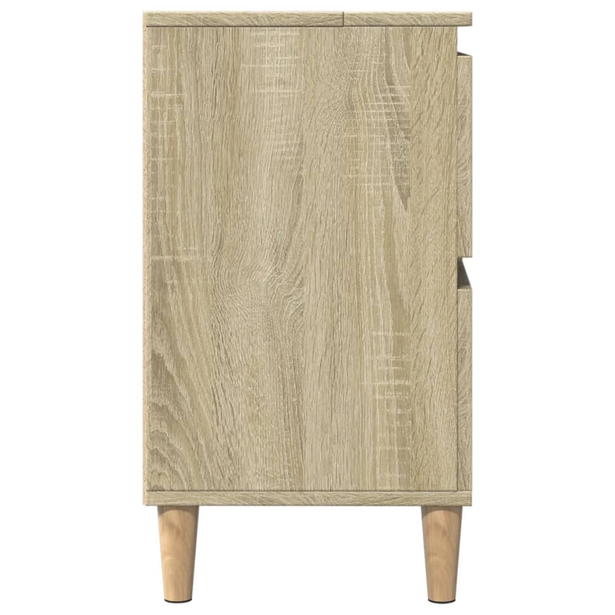 vidaXL Ντουλάπι Νιπτήρα Sonoma Δρυς 80x33x60 εκ. Επεξεργασμένο Ξύλο