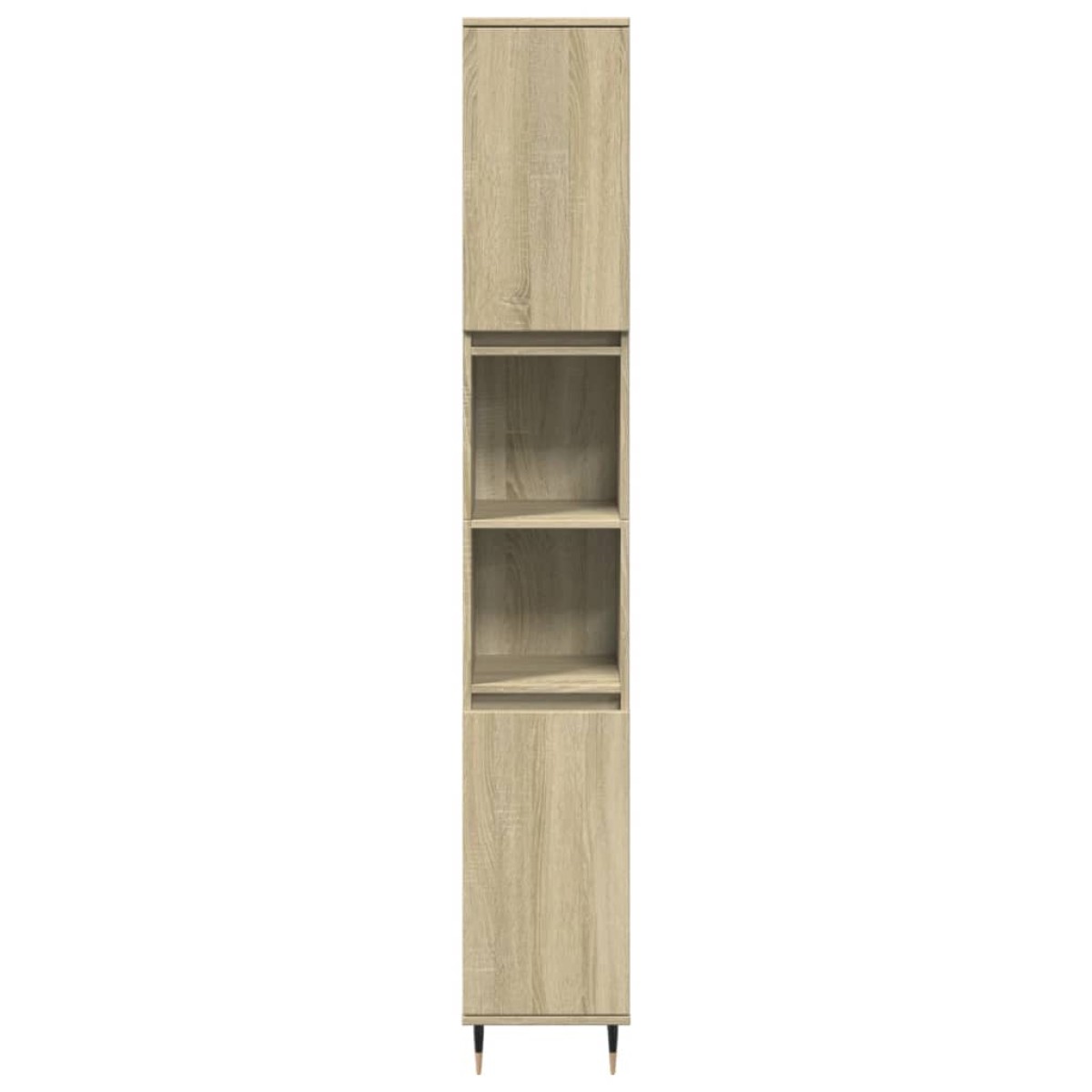 vidaXL Ντουλάπι Μπάνιου Sonoma Δρυς 30x30x190 εκ. Επεξεργασμένο Ξύλο