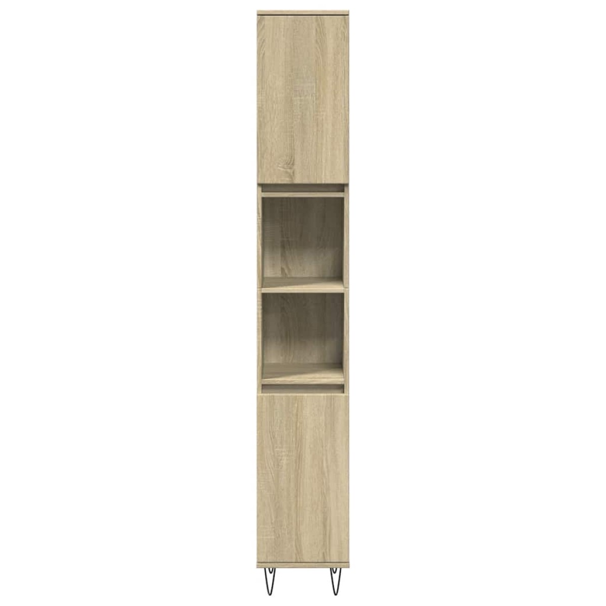 vidaXL Ντουλάπι Μπάνιου Sonoma Δρυς 30x30x190 εκ. Επεξεργασμένο Ξύλο