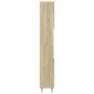vidaXL Ντουλάπι Μπάνιου Sonoma Δρυς 30x30x190 εκ. Επεξεργασμένο Ξύλο