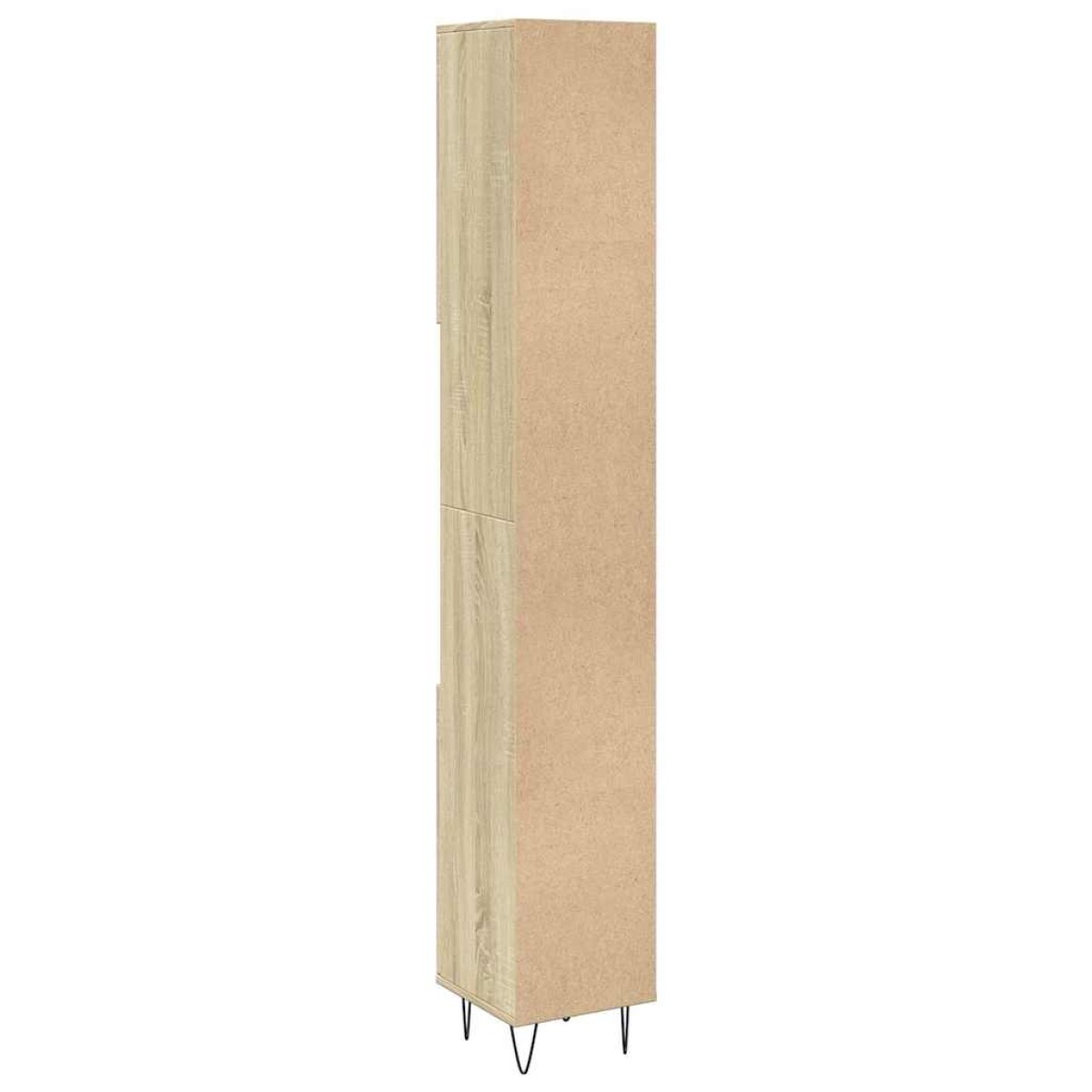 vidaXL Ντουλάπι Μπάνιου Sonoma Δρυς 30x30x190 εκ. Επεξεργασμένο Ξύλο