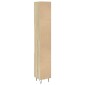 vidaXL Ντουλάπι Μπάνιου Sonoma Δρυς 30x30x190 εκ. Επεξεργασμένο Ξύλο