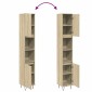 vidaXL Ντουλάπι Μπάνιου Sonoma Δρυς 30x30x190 εκ. Επεξεργασμένο Ξύλο