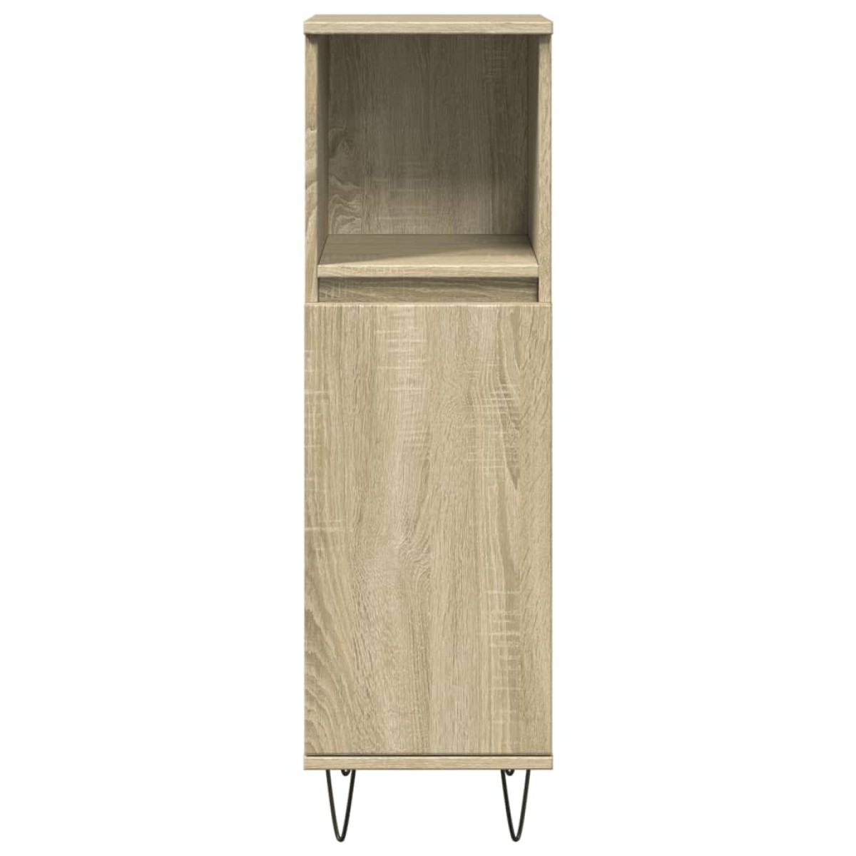 vidaXL Ντουλάπι Μπάνιου Sonoma Δρυς 30x30x100 εκ. Επεξεργασμένο Ξύλο