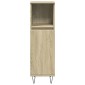 vidaXL Ντουλάπι Μπάνιου Sonoma Δρυς 30x30x100 εκ. Επεξεργασμένο Ξύλο