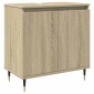 vidaXL Ντουλάπι Μπάνιου Sonoma Δρυς 58 x 33 x 60 εκ. από Επεξεργ. Ξύλο