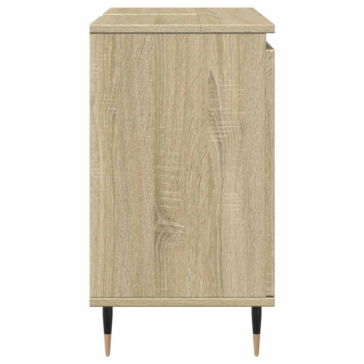 vidaXL Ντουλάπι Μπάνιου Sonoma Δρυς 58 x 33 x 60 εκ. από Επεξεργ. Ξύλο