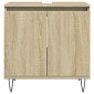 vidaXL Ντουλάπι Μπάνιου Sonoma Δρυς 58 x 33 x 60 εκ. από Επεξεργ. Ξύλο