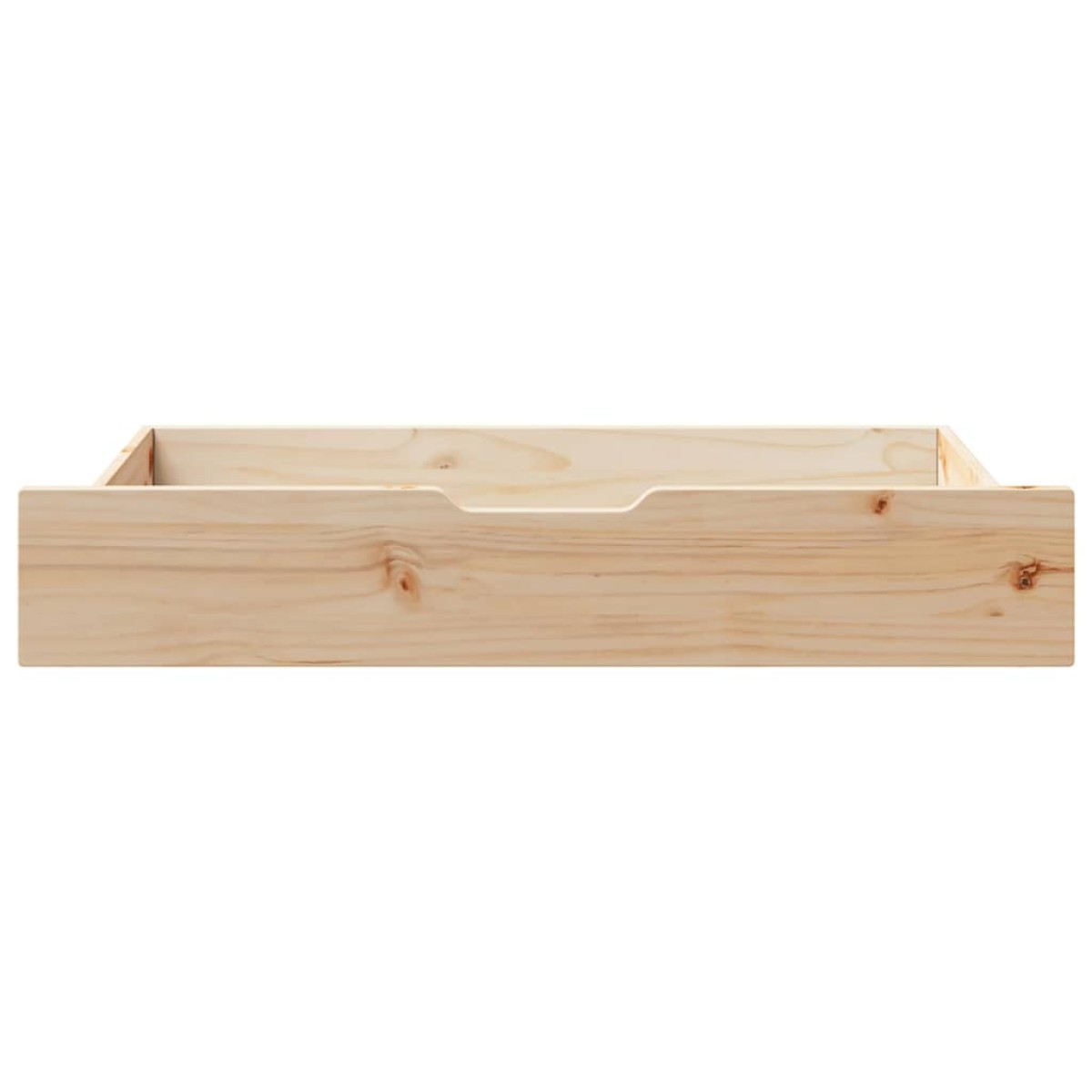 vidaXL Συρτάρια Κρεβατιού με Ροδάκια 2 τεμ. 95x55x17 εκ. Μασίφ Πεύκο