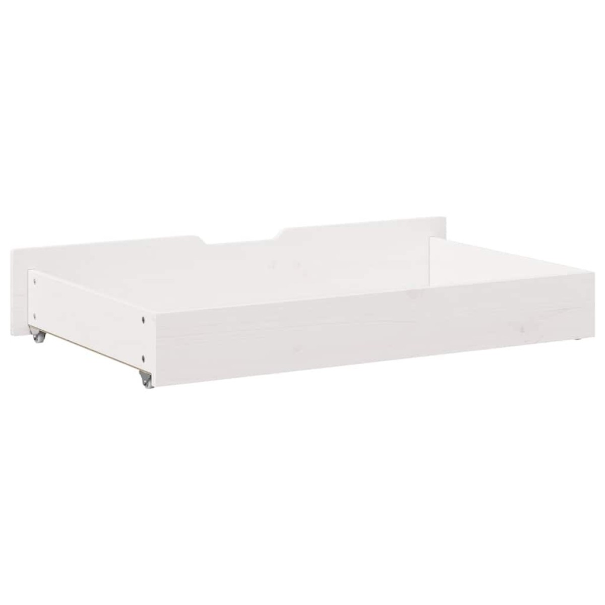 vidaXL Συρτάρια Κρεβατιού 2 τεμ Λευκό 90x55x17 εκ. Μασίφ Ξύλο Πεύκου