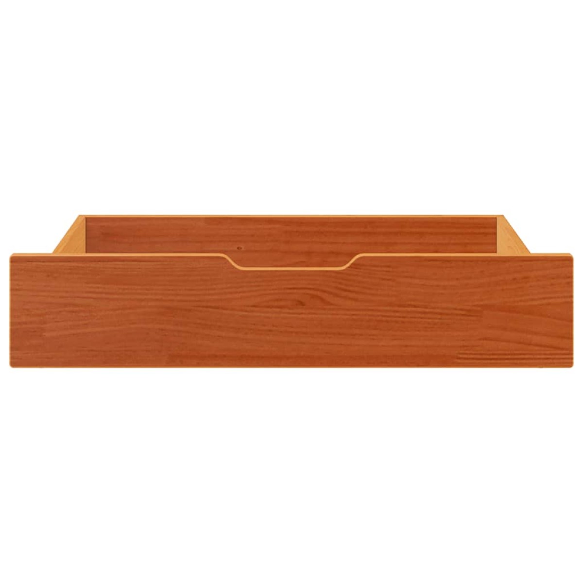 vidaXL Συρτάρια Κρεβατιού 2 τεμ 85x55x17 εκ. Καφέ Κεριού Μασίφ Πεύκο