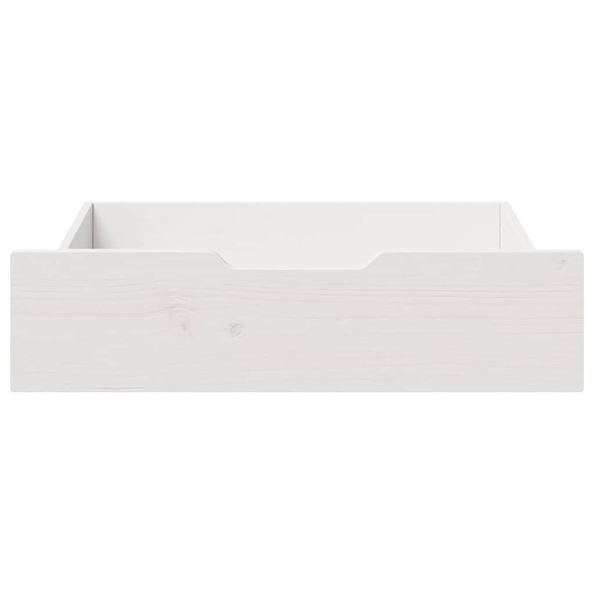 vidaXL Συρτάρια Κρεβατιού 2 τεμ Λευκό 65x55x17 εκ. Μασίφ Ξύλο Πεύκου