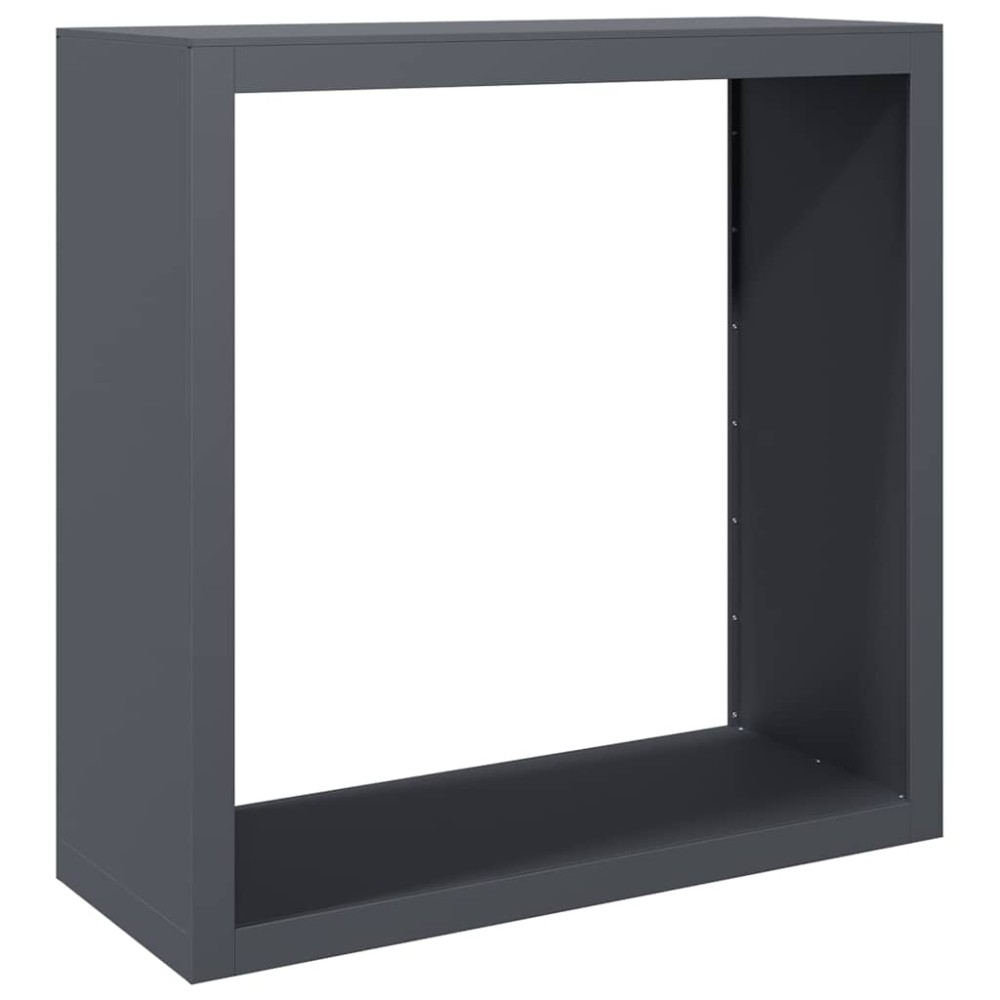 vidaXL Ράφι Καυσόξυλων Ανθρακί 100x40x100 εκ. Ατσάλινο