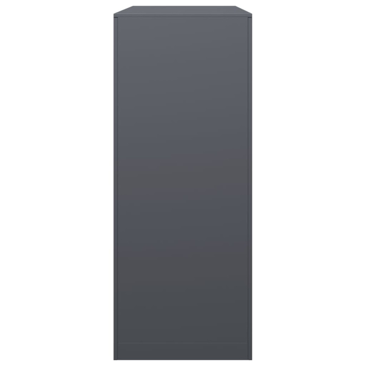 vidaXL Ράφι Καυσόξυλων Ανθρακί 100x40x100 εκ. Ατσάλινο