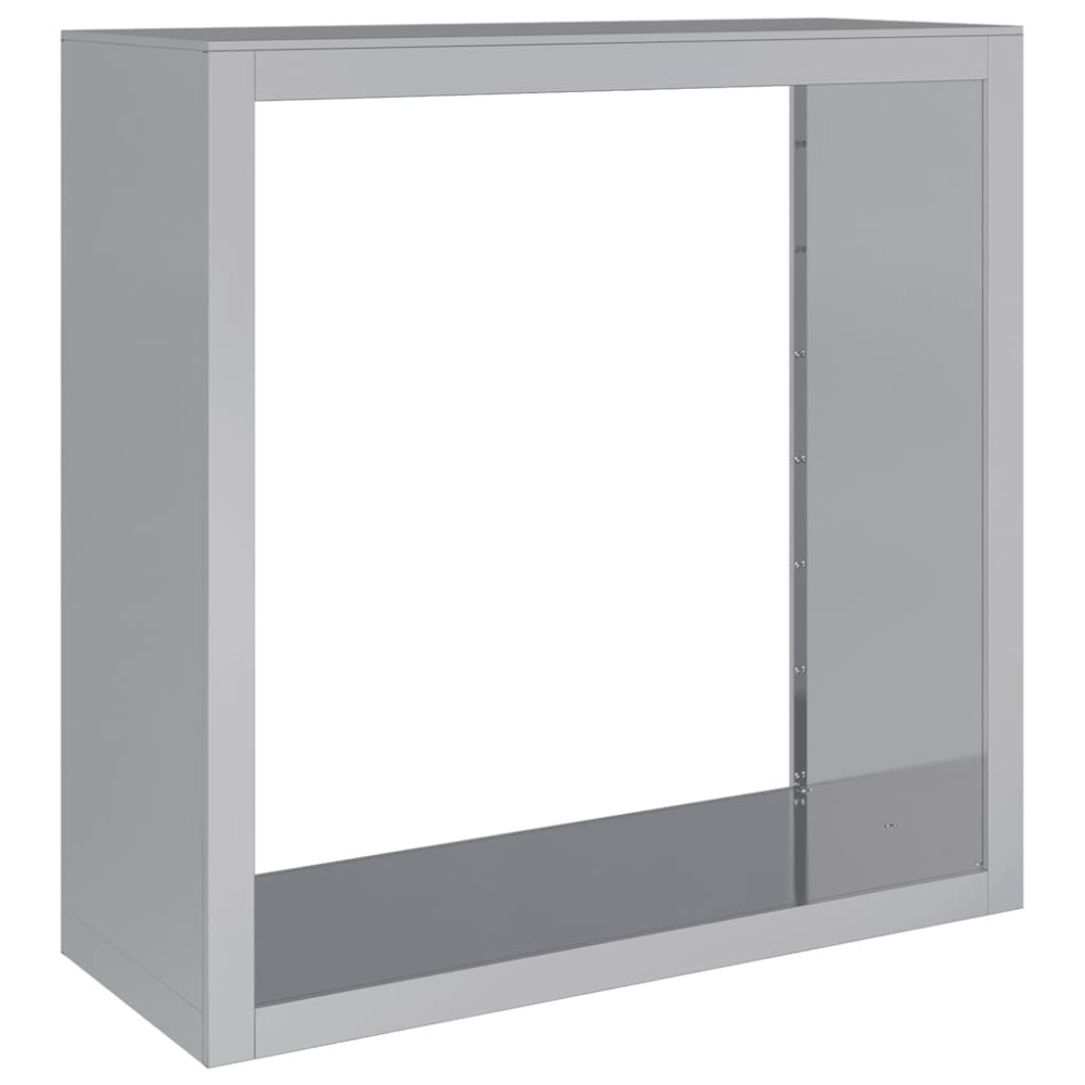 vidaXL Ράφι Καυσόξυλων 100x40x100 εκ. Γαλβανιζέ Ατσάλι