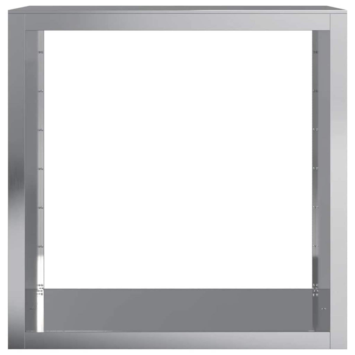 vidaXL Ράφι Καυσόξυλων 100x40x100 εκ. Γαλβανιζέ Ατσάλι