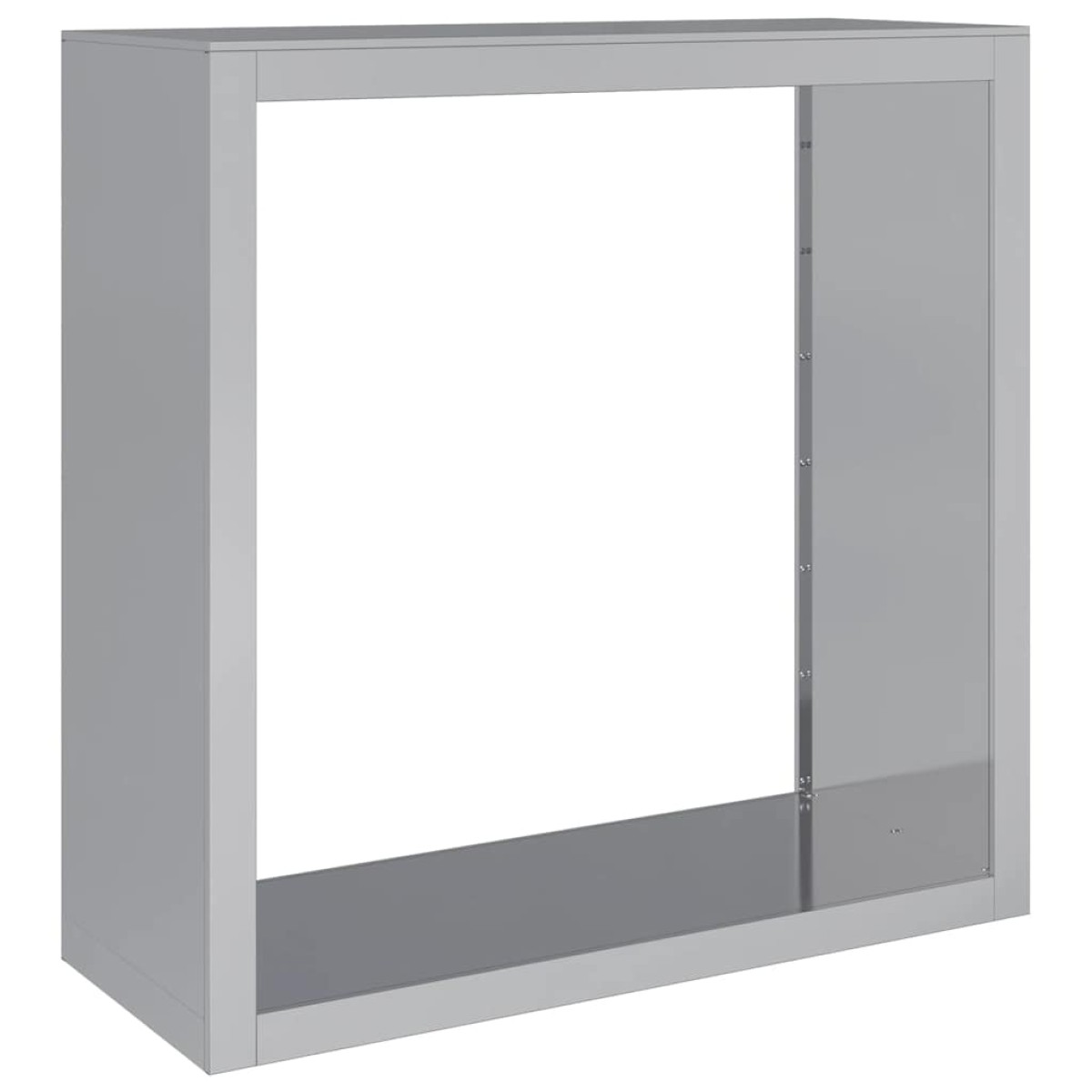 vidaXL Ράφι Καυσόξυλων 100x40x100 εκ. Γαλβανιζέ Ατσάλι