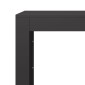 vidaXL Ράφι Καυσόξυλων Μαύρο 100x40x80 εκ. Ατσάλινο