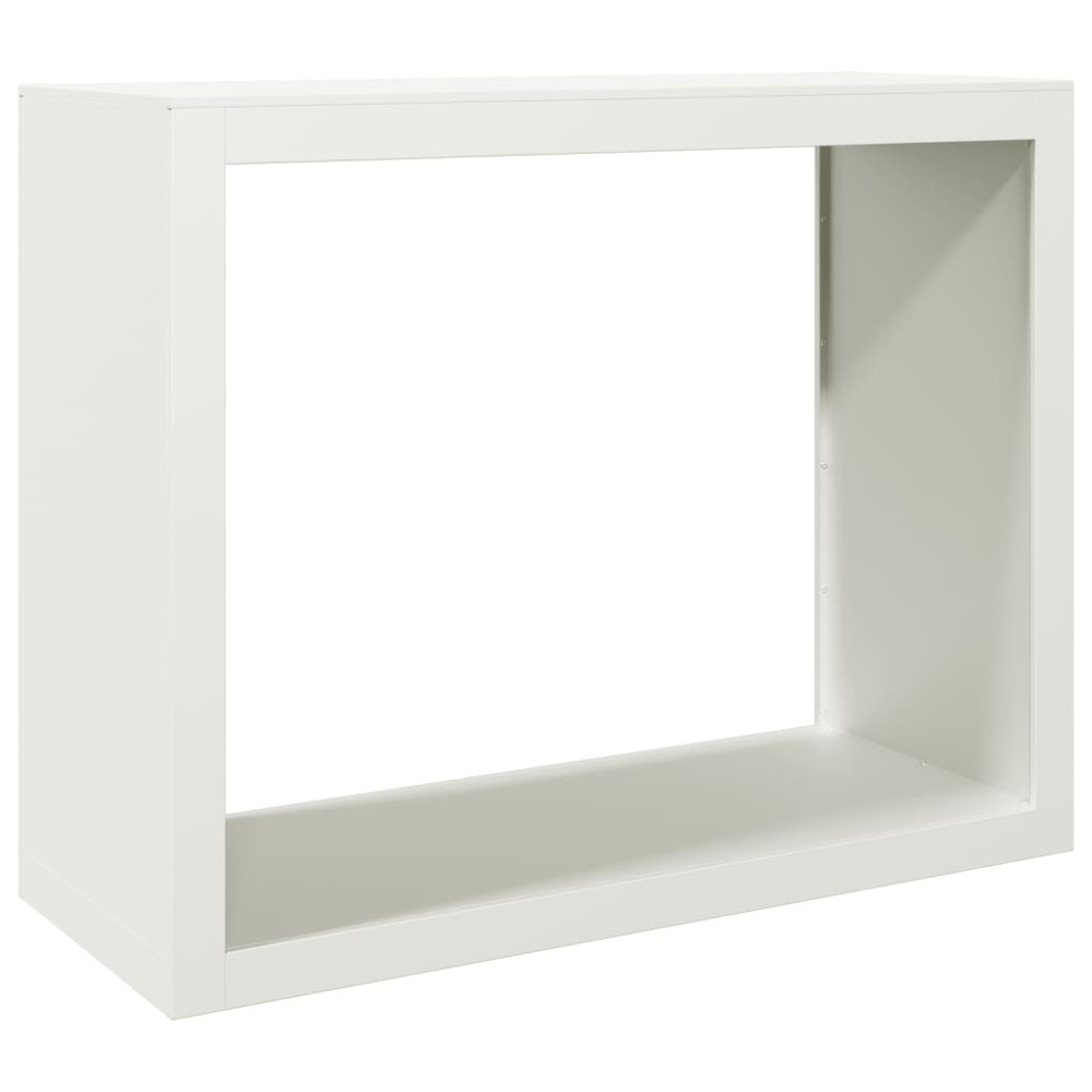 vidaXL Ράφι Καυσόξυλων Λευκό 100x40x80 εκ. Ατσάλινο