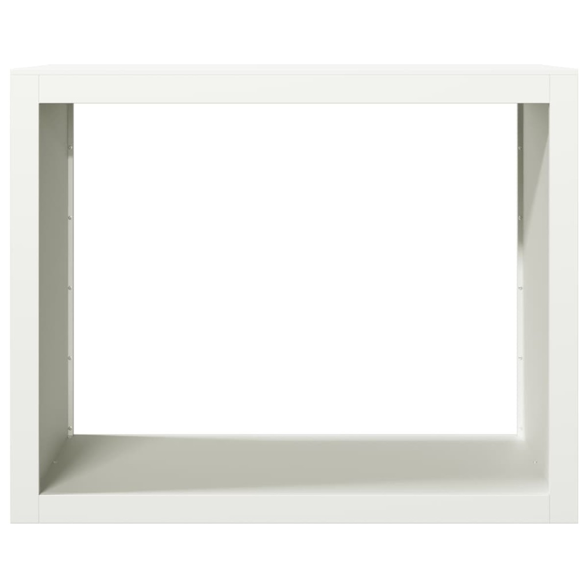 vidaXL Ράφι Καυσόξυλων Λευκό 100x40x80 εκ. Ατσάλινο