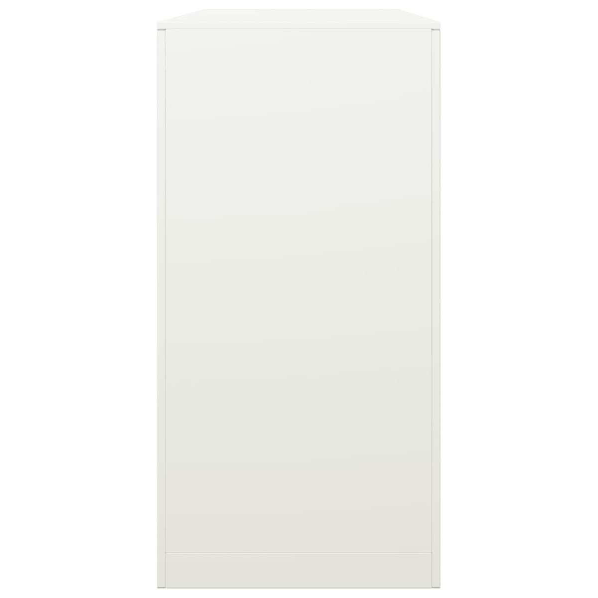vidaXL Ράφι Καυσόξυλων Λευκό 100x40x80 εκ. Ατσάλινο