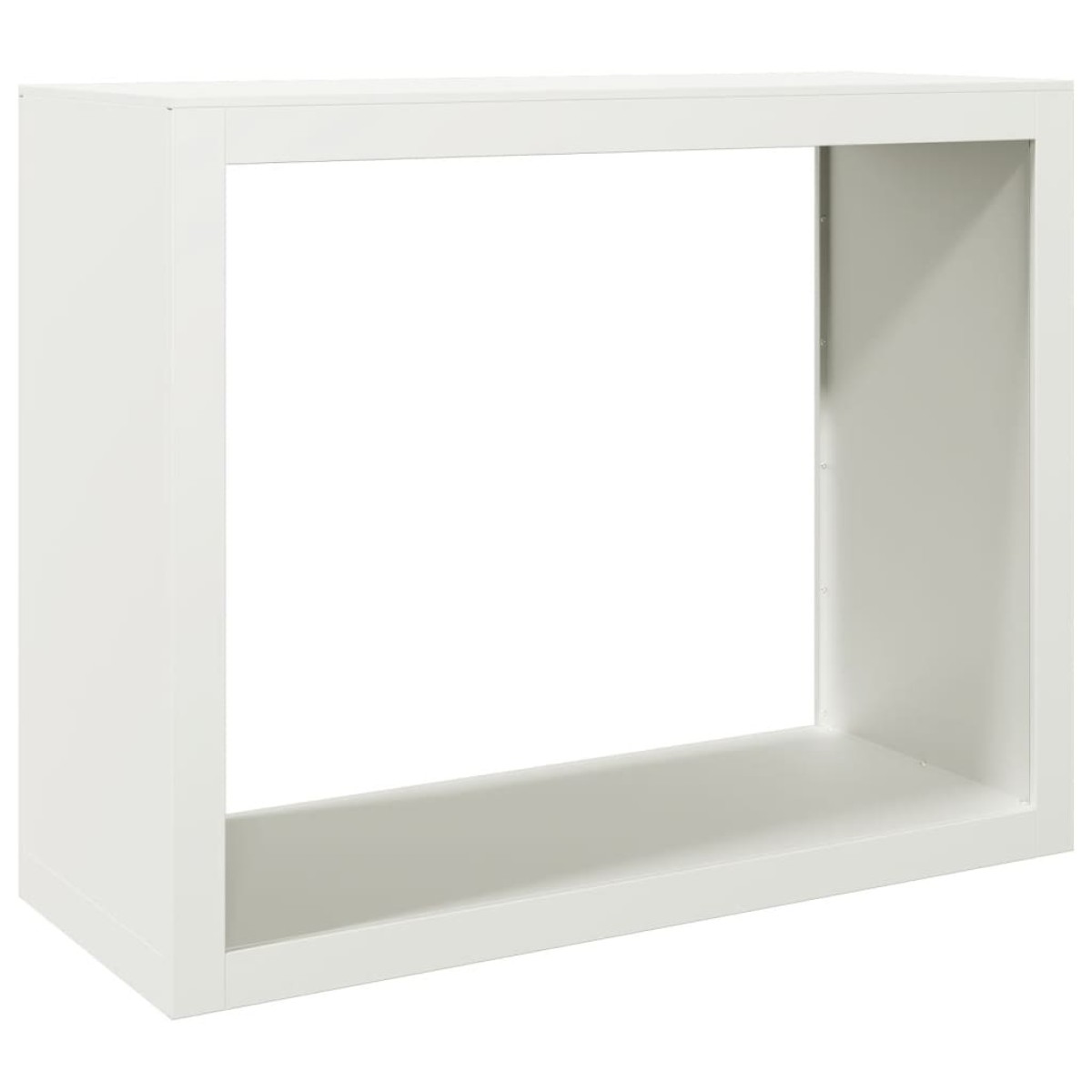 vidaXL Ράφι Καυσόξυλων Λευκό 100x40x80 εκ. Ατσάλινο