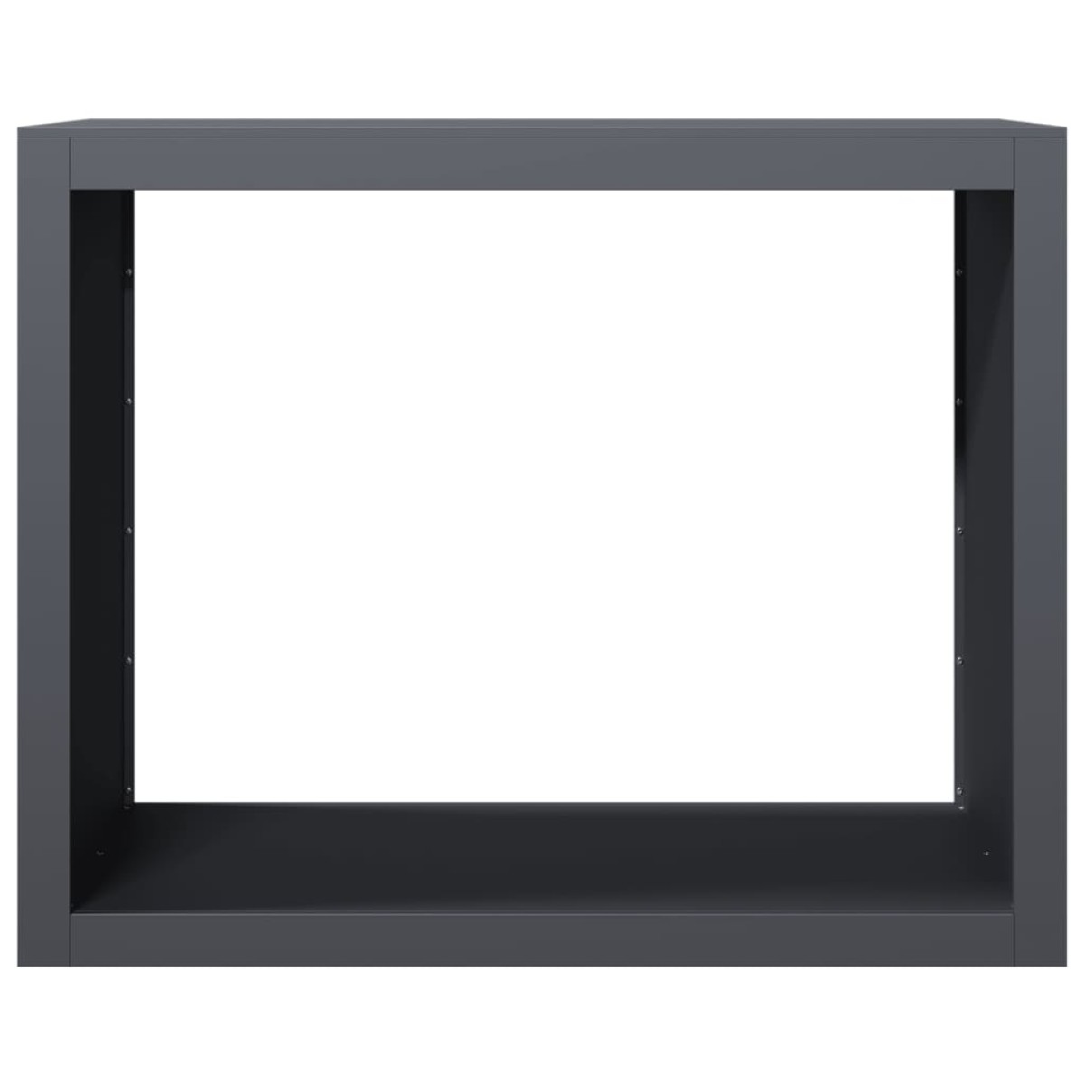vidaXL Ράφι Καυσόξυλων Ανθρακί 100x40x80 εκ. Ατσάλινο