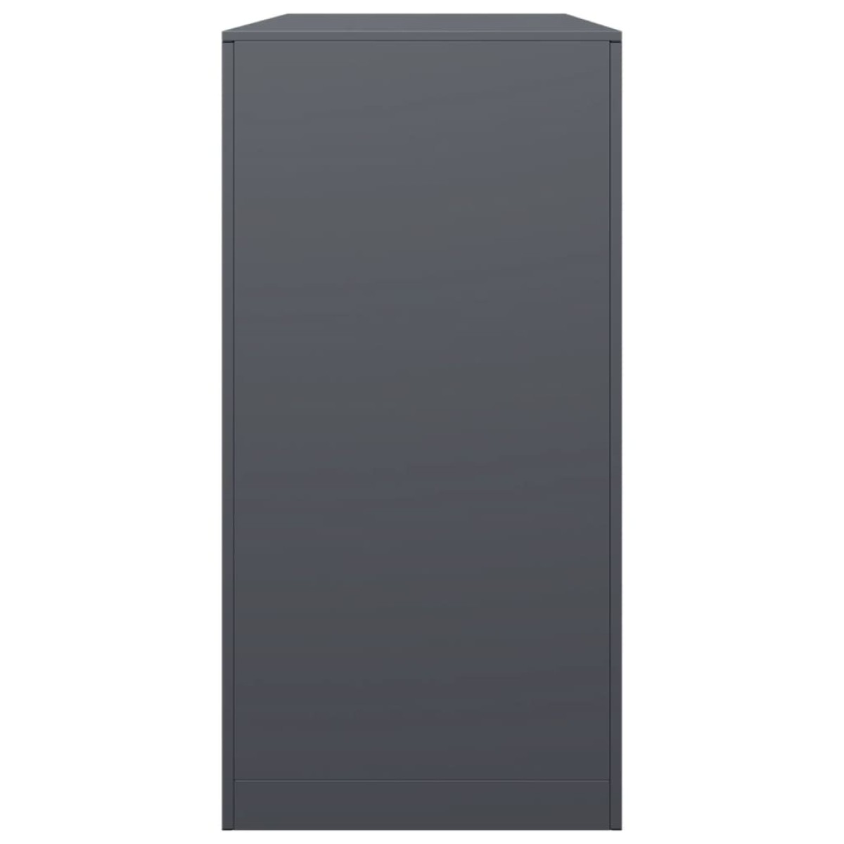 vidaXL Ράφι Καυσόξυλων Ανθρακί 100x40x80 εκ. Ατσάλινο
