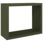 vidaXL Ράφι Καυσόξυλων Πράσινη 100x40x80 εκ. Ατσάλινο