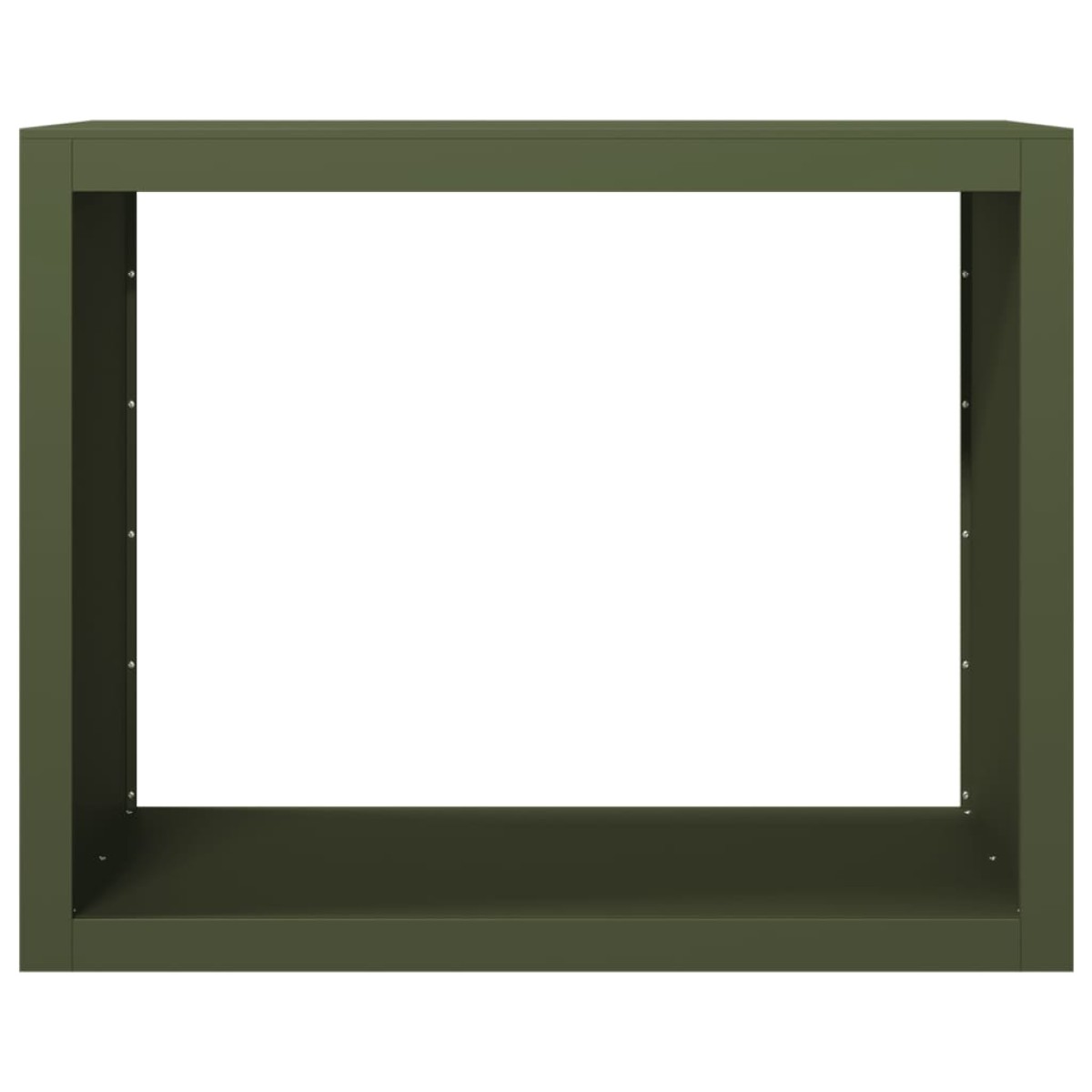 vidaXL Ράφι Καυσόξυλων Πράσινη 100x40x80 εκ. Ατσάλινο