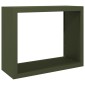 vidaXL Ράφι Καυσόξυλων Πράσινη 100x40x80 εκ. Ατσάλινο