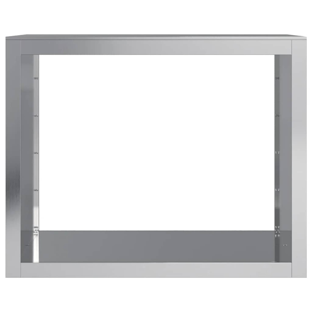 vidaXL Ράφι Καυσόξυλων 100x40x80 εκ. Γαλβανιζέ Ατσάλι