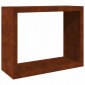 Ράφι για καυσόξυλα vidaXL 100x40x80 cm Ατσάλι σκληρυθέν στον αέρα