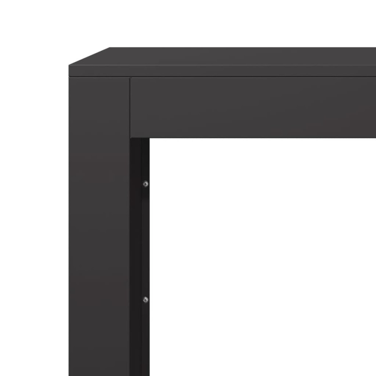 vidaXL Ράφι Καυσόξυλων Μαύρο 100x40x60 εκ. Ατσάλινο