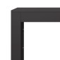 vidaXL Ράφι Καυσόξυλων Μαύρο 100x40x60 εκ. Ατσάλινο